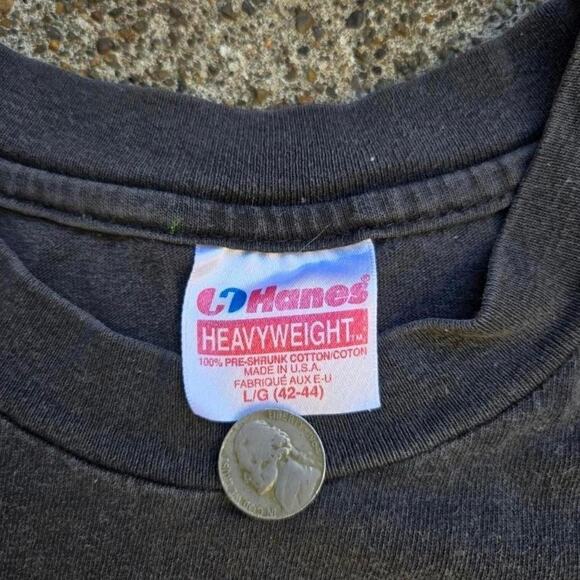 Vtg 90s NEW ORLEANS Mardi Gras Third Eye Graphic T Shirt Lg Single Stitch USA - Picture 4 of 6